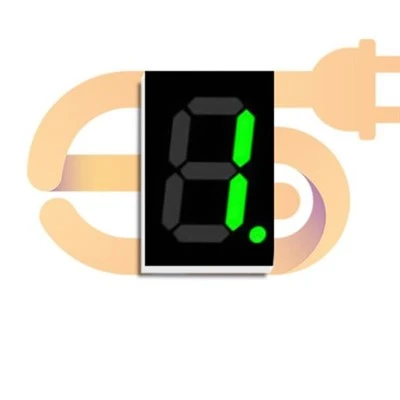 0.36 Inch Green 1-Digit 7-Segment LED Display